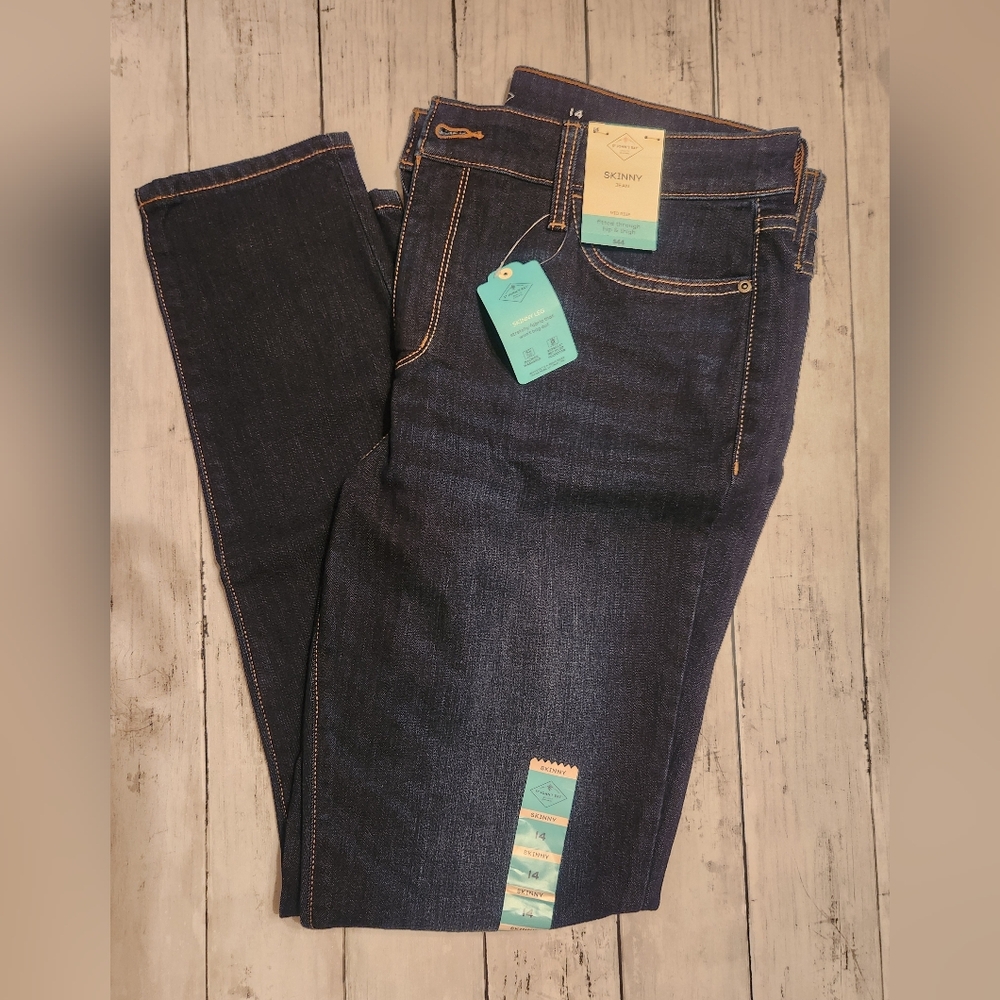 St. John's Bay Dark Blue Skinny Jeans